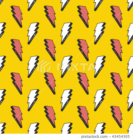 Lightning seamless pattern vector illustration. - Stock Illustration ...