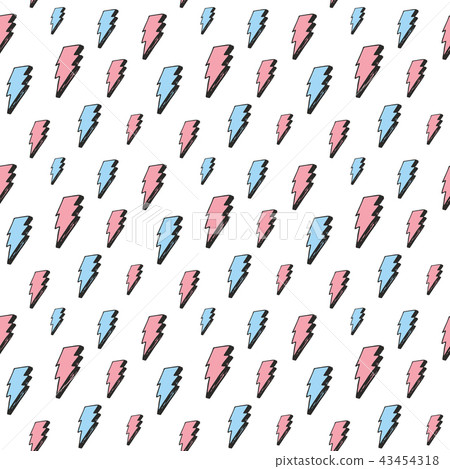 Lightning seamless pattern vector illustration. Lightning seamless pattern vector illustration. 43454318