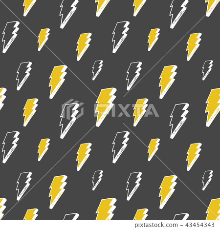 Lightning seamless pattern vector illustration. - Stock Illustration ...