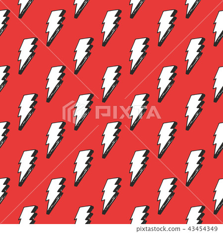 Lightning seamless pattern vector illustration. - Stock Illustration ...