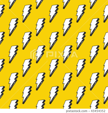 Lightning seamless pattern vector illustration. - Stock Illustration ...
