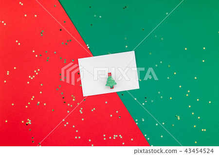 New Year or Christmas greeting letter mockup 43454524