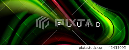 Flowing glowing color motion concept, trendy abstract layout template for business or technology Flowing glowing color motion concept, trendy abstract layout template for business or technology 43455095