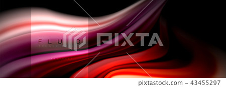 Rainbow fluid abstract shapes, liquid colors design, colorful marble or plastic wavy texture Rainbow fluid abstract shapes, liquid colors design, colorful marble or plastic wavy texture 43455297