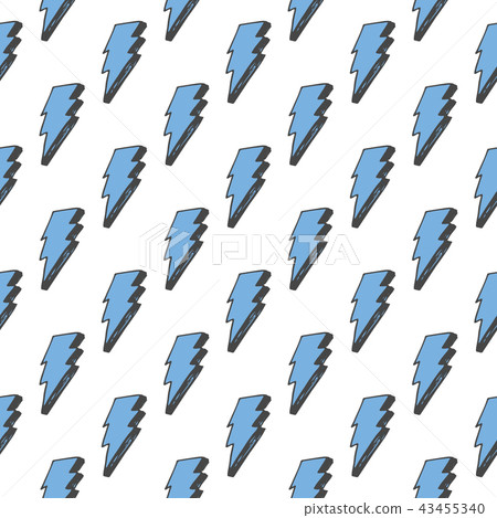 Lightning seamless pattern vector illustration. - Stock Illustration ...