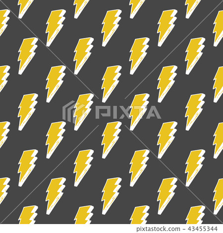 Lightning seamless pattern vector illustration. - Stock Illustration ...
