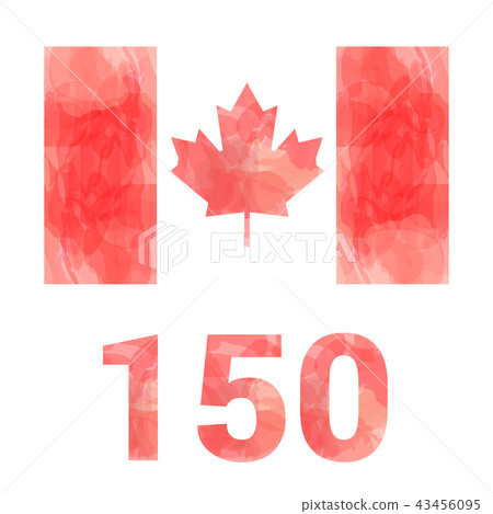 Canada flag - anniversary 150 years Canada flag - anniversary 150 years 43456095