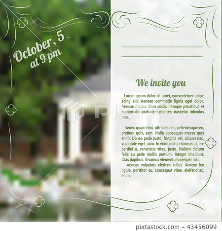 Template of invitation to celebration Template of invitation to celebration 43456099
