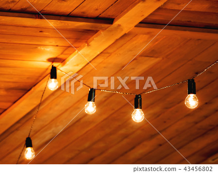 Vintage light bulbs with glower filament. Vintage light bulbs with glower filament. 43456802