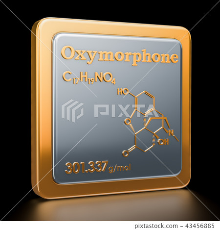 Oxymorphone. Icon, chemical formula 43456885