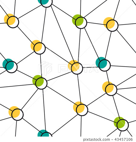 Seamless with colored web net - Stock Illustration [43457106] - PIXTA
