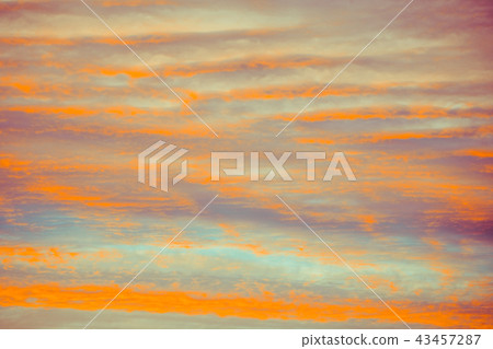 blue and orange sky clouds at sunset or sunrise. blue and orange sky clouds at sunset or sunrise. 43457287