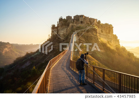 Civita di Bagnoregio, beautiful old town in Italy. Civita di Bagnoregio, beautiful old town in Italy. 43457985