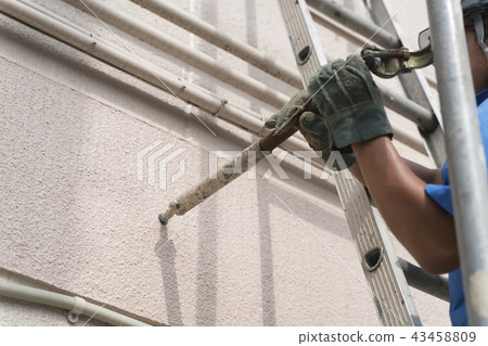 Construction site Scaffolding construction image Anchor implantation Construction site Scaffolding construction image Anchor implantation 43458809