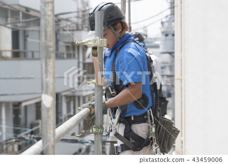 Working person, house, construction site Working person, house, construction site 43459006