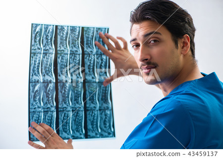 Young handsome doctor radiologyst working in hospital    43459137