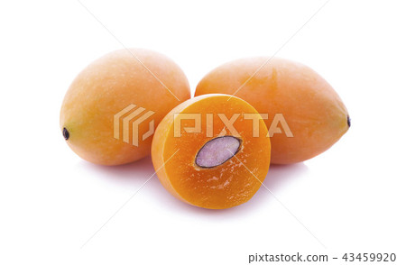 sweet Marian plum thai fruit isolated on white  43459920