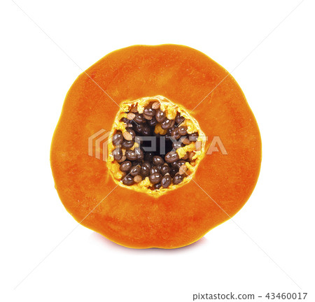 papaya isolated on a white background papaya isolated on a white background 43460017