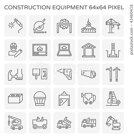 construction equipment icon 43460418