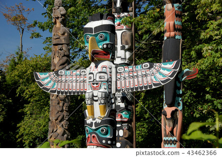 Vancouver, Canada Stanley Park Totem Pole Vancouver, Canada Stanley Park Totem Pole 43462366