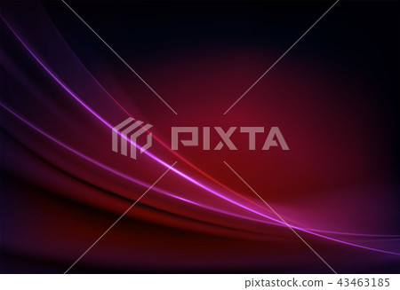 Dark pink background, flowing light stripes with glitter. 43463185