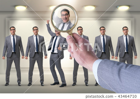 Recruitment and employment concept with selected employee Recruitment and employment concept with selected employee 43464710