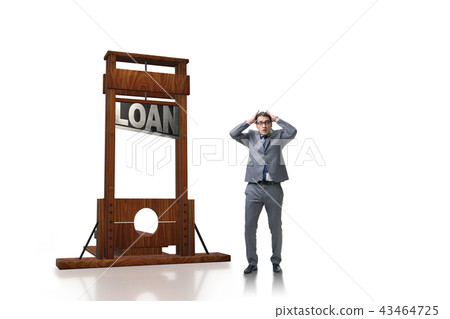 Businessman in debt and loan concept 43464725