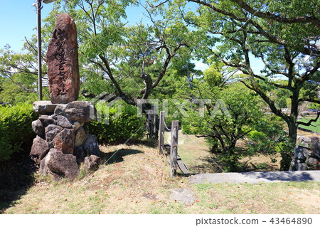 佐賀城堡佐賀城堡廢墟Tenshudai石垣 佐賀城堡佐賀城堡廢墟Tenshudai石垣 43464890