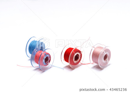 Thread, laces, colorful colourful bobbins of thread 43465236