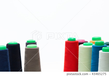 Thread, laces, colorful colourful bobbins of thread 43465275