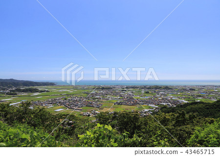 Eastern Kanaga Plain seen from Ryugakai Skyline (near Akaoka and Kaga, Konan) 43465715