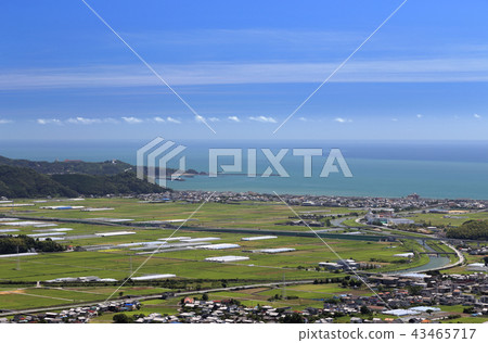 從Ryugakai天際線看到的東長垣平原（在港南市Kanami鎮附近） 43465717