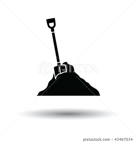 Icon of Construction shovel and sand Icon of Construction shovel and sand 43467034