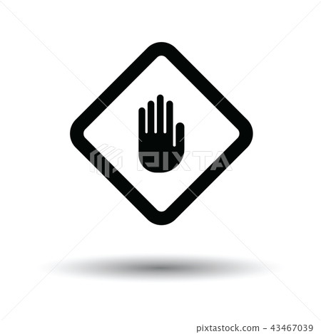 Icon of Warning hand 43467039