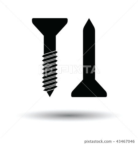 Icon of screw and nail Icon of screw and nail 43467046