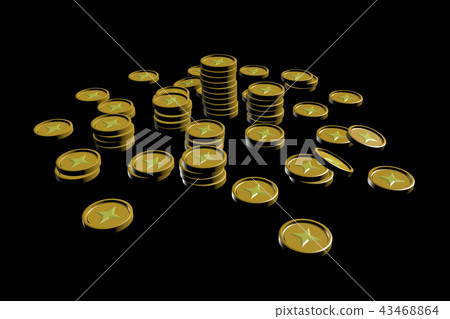 Coin image (black background 43468864