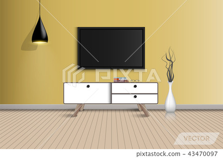 Living room interior design and decorative, Vector Living room interior design and decorative, Vector 43470097