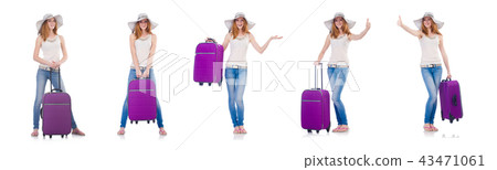 Woman planning to go on summer vacation 43471061