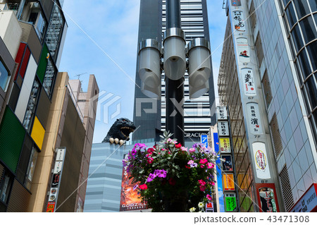 Shinjuku Kabukicho downtown and Godzilla Shinjuku Kabukicho downtown and Godzilla 43471308