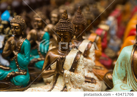 Buddha statue figures souvenir on display for sale 43471706