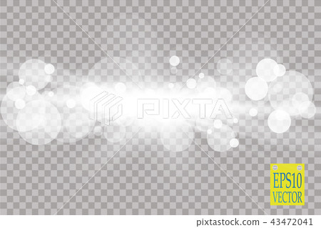 Abstract white bokeh effect explosion with sparks modern design. Glow star burst or firework light 43472041