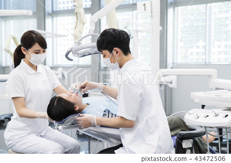 Dentist Dentist Dental Patient Female Hospital Medical Dentist Cavities Treatment 43472506