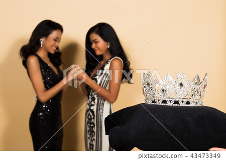 Miss Beauty Pageant Queen Contest in Asian Gown 43473349