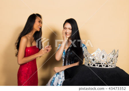 Miss Beauty Pageant Queen Contest in Asian Gown 43473352
