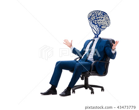 Man in artificial intelligence concept Man in artificial intelligence concept 43473779