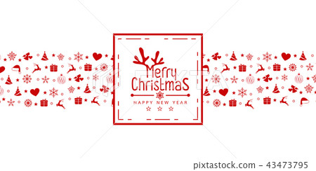 Merry Christmas background with element icons Merry Christmas background with element icons 43473795