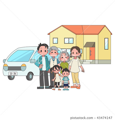 Three-family family residential car 43474147