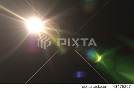 Lens flare background material Lens flare background material 43476207