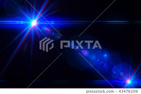 Lens flare background material 43476209