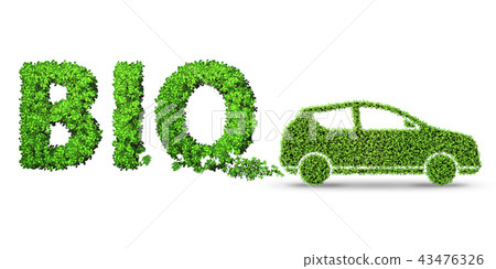 Concept of clean fuel and eco friendly cars - 3d rendering Concept of clean fuel and eco friendly cars - 3d rendering 43476326